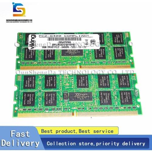 Viking PC2-6400 COMPLIANT 2GB 2RX8 PC2-6400N-555-13-ZZ VR5JR567218FBYB2 DDR2 original