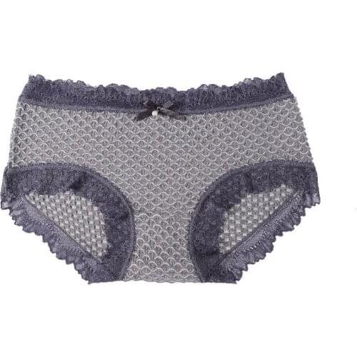 Japanese girls graphene cotton crotch briefs lace sexy low waist underwear women