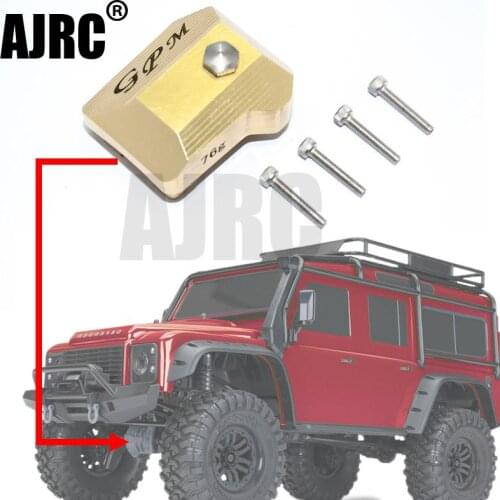 1PCS Golden Metal Axle Housing Cover for 1/10 RC Crawler Car Traxxas TRX4 TRX-4 Defender Bronco g500 Chevrolet k5 TRX-6 g63