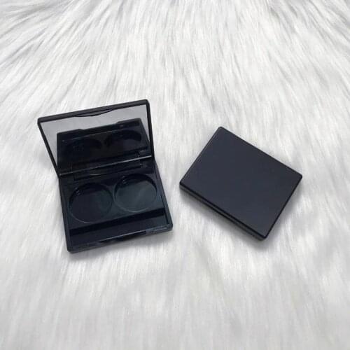 100pcs Empty Eyeshadow Case, Round Powder Cosmetic Compact Container, Empty Nail Beauty Packing Box, Blusher Case