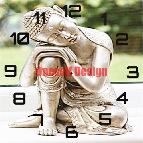 2021 new style diamond painting cross stitch clock Buddha diamond embroidery full diamond mosaic sale decoration home diy frame