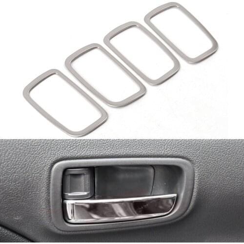 ABS Chrome For Mitsubishi Outlander 3 2013-2019 Interior Inside Door Handle Cover Trim Sticker Decoration Accessories