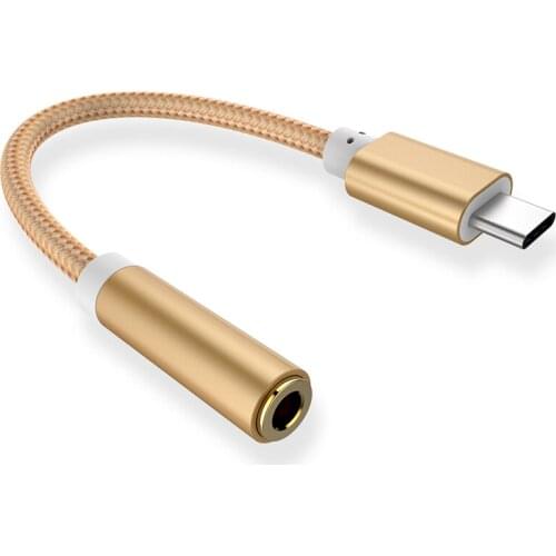 Type C 3.5mmJack Earphone Adapter USB C To 3.5mm AUX Headphones Adapter Audio Cable For Huawei V30 Mate 20 P30 Pro Xiaomi Mi 10