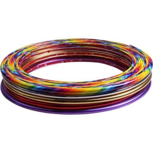Car hub decorative strip tire plating decorative stick anti-scratch strip line anti-collision protection ring R7036