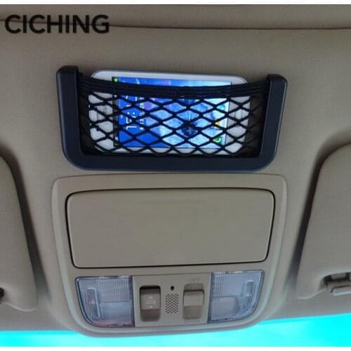 Car Storage Net Bag Mesh Pocket Organizer Stick-on For volkswagen vw golf 4 5 6 7 tiguan polo passat b5 b6 jetta touran