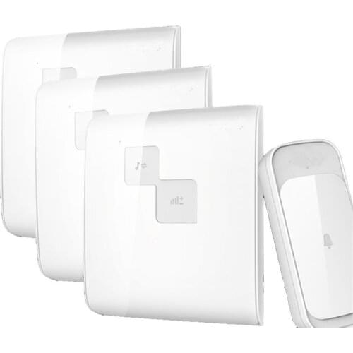 3 emitters 350meter IP44 waterproof villa special door bell ring bell touch panel doorbell wireless doorbell door bell