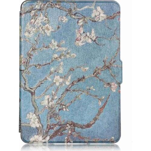 Case For Amazon Kindle Paperwhite 1 2 3 899 958 PU Leather Flip Flower Case Smart Sleep Wake Up Kindle E-Book Tablet Cover Skin