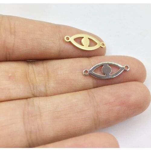 Eruifa 10pcs 7*13mm High Quality Eye Brass Butterfly necklace,earring bracelet jewelry DIY handmade 2 colors Gold and silver