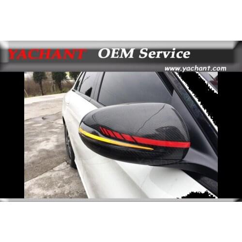 Carbon Mirror Cover Housing (Fits Benz 15+ W205 C Class 16+ W212 C207 Facelift E Class 14+ W222 S Class 16+ X253 GLC Class &AMG)