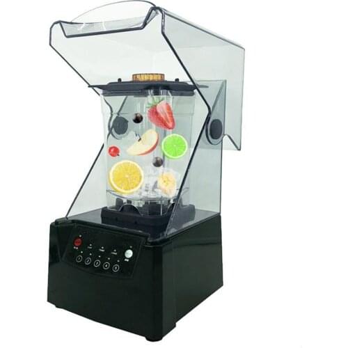 Commercial Smoothie Blender Juicer with Cover Mikser Blender Silent Smoothie Ice Cushed Machine Juicer