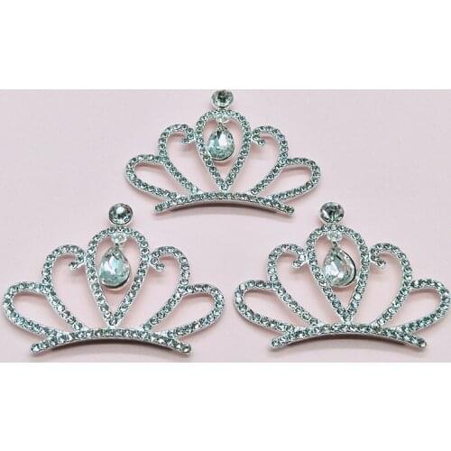 5pcs Alloy Rhinestone Crown Accessories Jewelry DIY Childrens crown hair accessories kids headdress bow decoration accessories