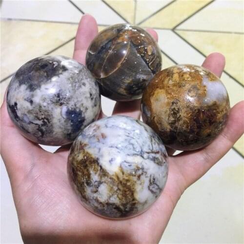 Natural Peter Stone (Pietersite) Rock Crystal Quartz Mineral Sphere Globe Ball Chakra Healing Home decoration Crafts 50-55mm
