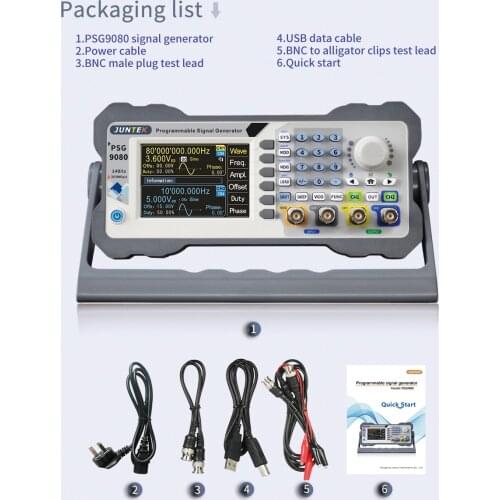 PSG9060 PSG9080 80MHz 60MHz Programmable Signal Generator DDS Function Dual Channel Arbitrary Waveform Generator