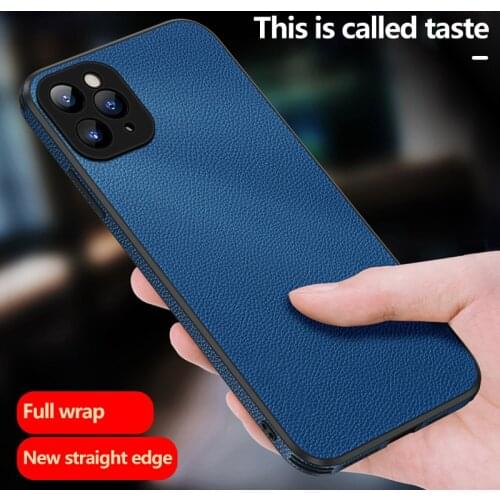 Luxuy Leather Phone Case For iPhone 12 11 Pro XS XR SE XSMAX 7 8 6 Plus Ultra-thin Protection Cover