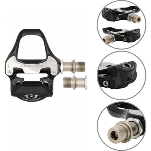 1 Set Useful Adjustable Tension System Clipless Pedals Bike Parts Self-locking Pedals Reliable for Road Bike
