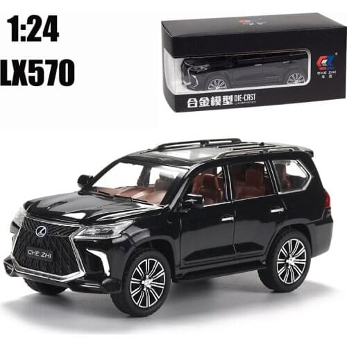 1:24 Toy Car Excellent Quality LX570 SUV Metal Car Toy Alloy Car Diecasts & Toy Vehicles Car Model Toys For Children