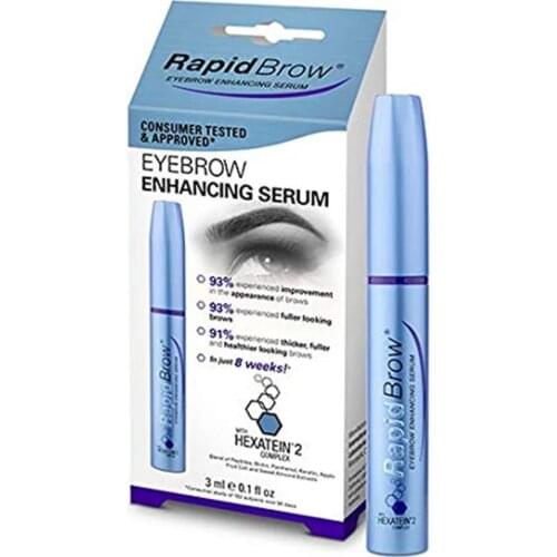 3ml Rapidbrow Eyebrow Enhancer Growth Serum Hexatein Rapid Brow Enhancing Serum Conditioner Revitalash Extend Lash rapidlash