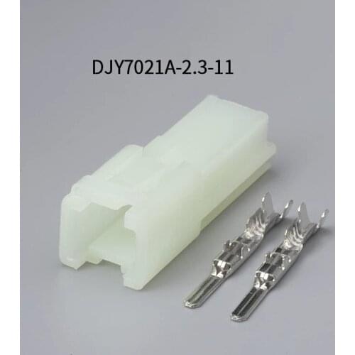 500pcs 2Pin 2.3mm male Auto Motorcycle Electronic Wiring Connector for AUdi,VW,BMW, Honda,Toyota,Ford DJY7021A-2.3-11