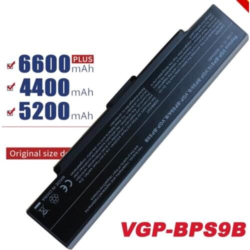 HSW Black 6 cells VGN-NR50 laptop battery For Sony BPS9 BPS9/B VGP-BPS9 BPS9A/B VGP-BPL9 VGP-BPS9/B VGP-BPS10