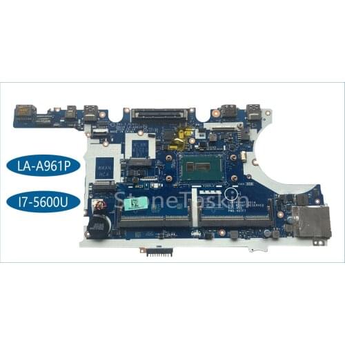 Free Shipping for Dell Latitude E7450 Laptop Motherboard ZBU10 LA-A961P CPU I7-5600U DDR3 100% Tested