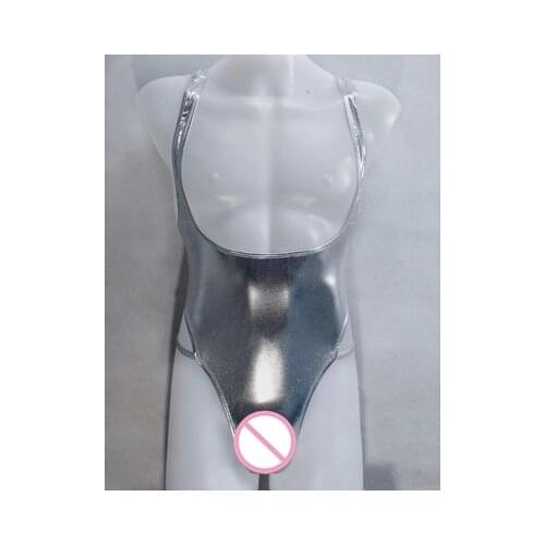 Leather Bodysuit Mens Shapers Singlet Mens Wrestling Singlet Spandex Jumpsuit waist trainer for men men thong bodysuit