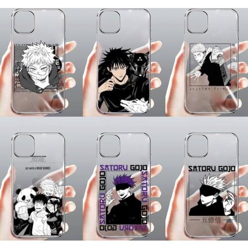 Jujutsu Kaisen Phone Case For iphone 12 11 mini x xs xr pro max 8 7 6s 6 5 5s 5c se plus Transparent soft