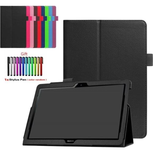 For Huawei MediaPad M5 M6 10.8"/ M5 T5 M3 10 C5 10.1" / T3 10 9.6" PU Leather Stand Case For Enjoy Tablet 2/T10S Tablet Cover