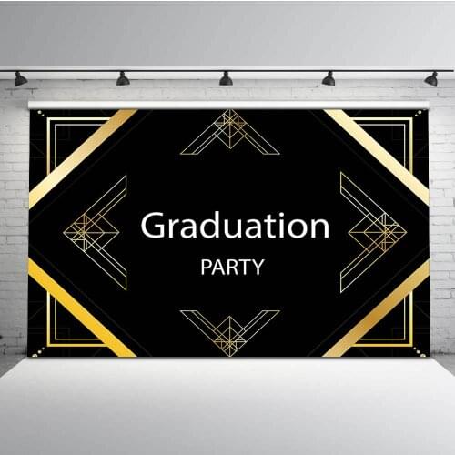 Graduation Photo Background Theme Party Photography Backdrops Black Board Backgrounds for Booth Studio MW-265