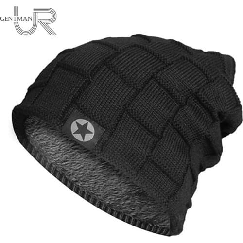 New Unisex Fleece Lined Beanie Hat Knit Wool Warm Winter Hat Thick Soft Stretch Hat For Men And Women Fashion Skullies & Beanie