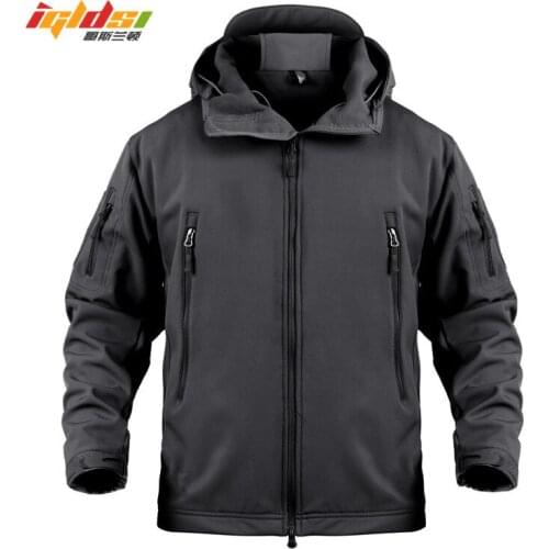 IGLDSI Shark Skin V5 Military Jacket Men Tactical Soft Shell Waterproof Windbreaker Winter Fleece Coat Army Camouflage Jackets