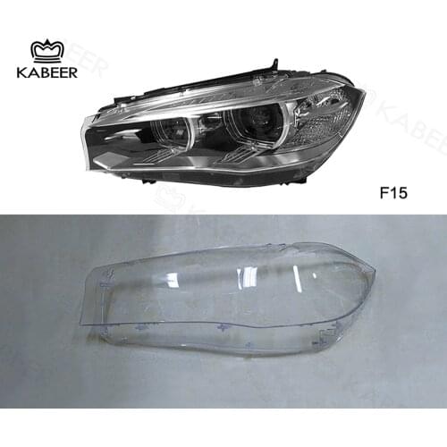 Headlight Lens Cover fit for 2014 BMW F15 Car Headlight Lamp Xenon Lens Shell Cover New Aftermarket Car parts