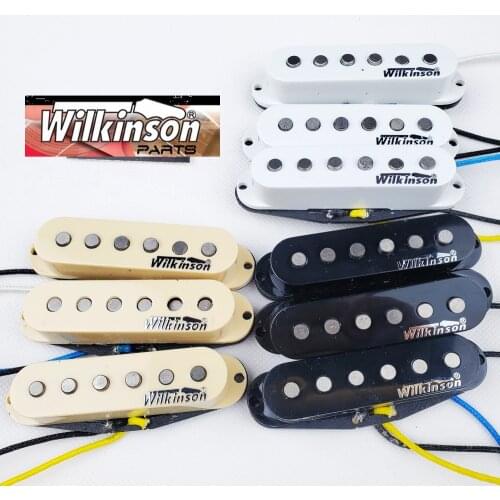 Wilkinson 60s WVS Alnico V Single Coil Guitar Pickups Black Electric Guitar Pickups For Stratocaster Guitar Made In Korea