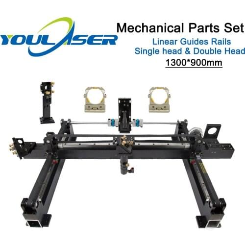 Mechanical Parts Set 1300mm*900mm Single Double Head Laser Kits Spare Parts for DIY CO2 Laser 1390 CO2 Laser Machine