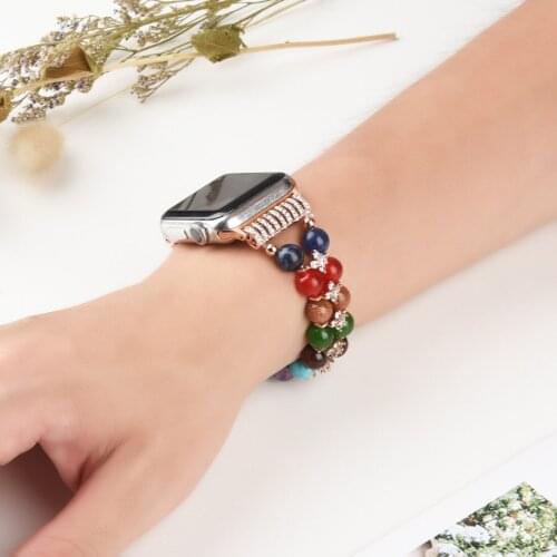 The new apple Apple 1/2/3/4/5/6 Iwatch diamond watch strap is suitable for the apple jewelry