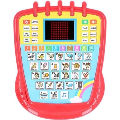 English Learning Machine, Kid Song Lighting Contact and Learn English Toy Multiple Learning Modes Interactive Toy