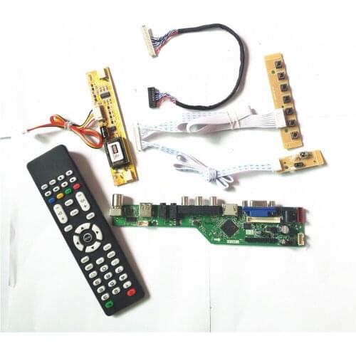 For B170PW02 V0 B170PW04 V0 T.V53 controller board 2CCFL 30Pin LVDS VGA HDMI-Compatible AV USB Remote+Inverter+keyboard LCD