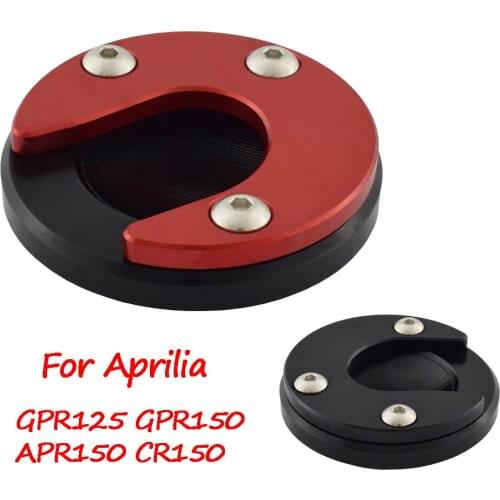 Motorcycle CNC Kickstand Foot Side Stand Extension Enlarge Pad Support Plate For Aprilia GPR125 GPR150 APR150 CR150