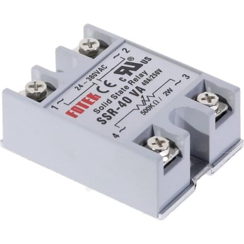 SSR Solid State Relay SSR-40VA 40A Relais Regulator 24-380VAC Output SSR 40VA Single Phase Solid State Relay