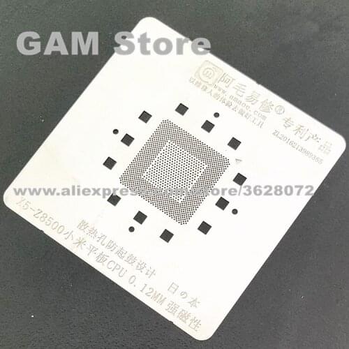 X5-Z8500 CPU BGA Stencil For Xiaomi Tablet 2 Reballing IC Pins Soldering BGA Direct HeatTemplate 0.12mm Thickness Anti Drum-up