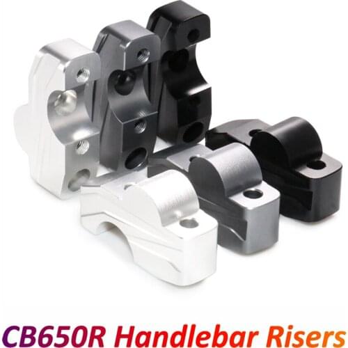 Motorcycle Handlebar Riser Clamps for Honda CB650R CNC Aluminum Alloy Anodizing Handle Bar Mount Steering Wheel Lift Adapter