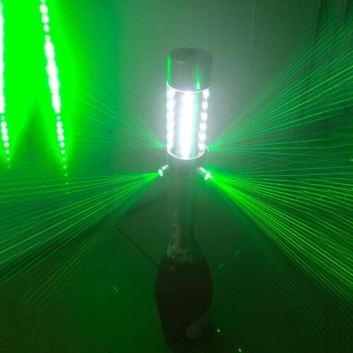1/2/4 Head Laser Light in Champagne Firework Stick Led Flashing Stick Dispersing Laser Strobe Baton Wine Champagne Stopper