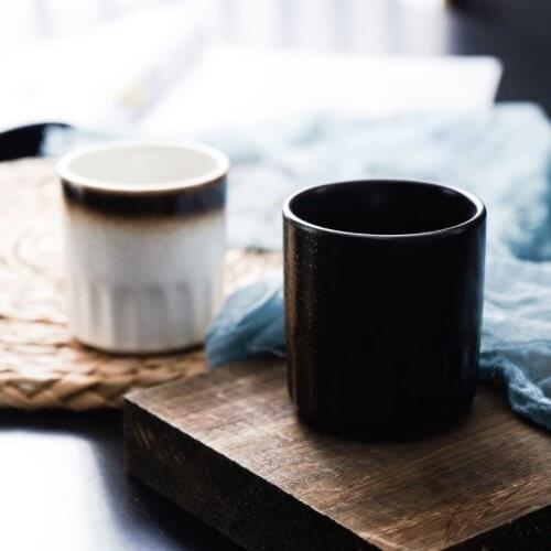 1 Piece Japanese Style Teacup Small Ceramic Water Coffee Mugs Brief House Teaware Drinkware