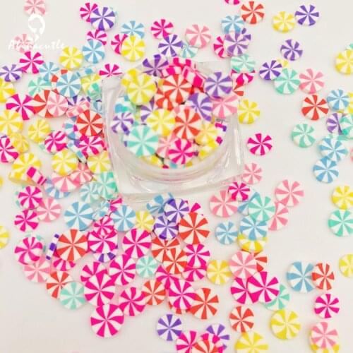 20g 5mm Candy Slices For Slime Supplies Nails Art Polymer Clear Clay Accessories DIY Sequins Scrapbook Shakes