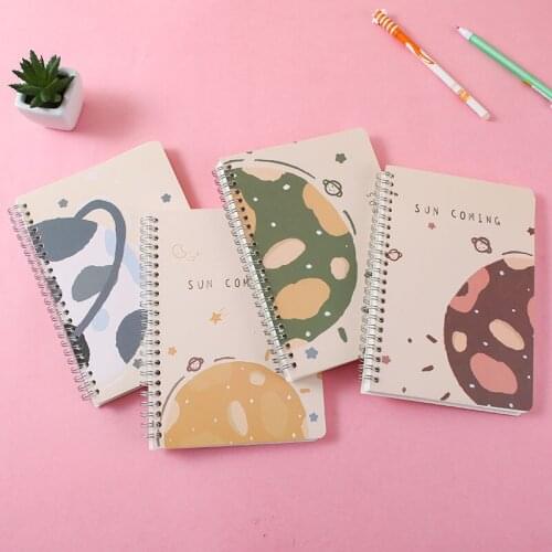 2021 Single Coil Cute Diary Notebook Line Paper Daily Weekly Planner Agenda Organizer Notepad School Office Supplies Stationery
