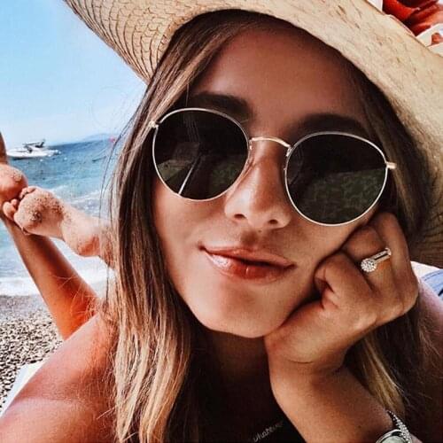 2021 Luxury vintage Mirror Brand Designer Sunglasses Women/Men Classic Round Outdoor Sun Glasses UV400 Oculos De Sol Gafas