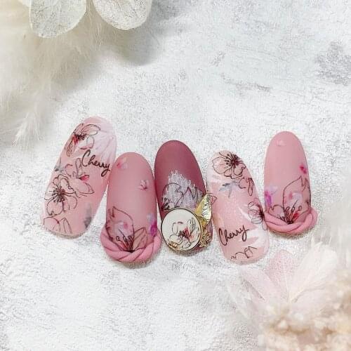 24pcs/lot spring nail art sticker