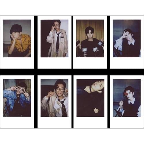 8pcs/Set Chen Qing Ling Actor Xiao Zhan LOMO Card Mini Postcard Star DIY Greeting Cards Message Card Gift BJYX