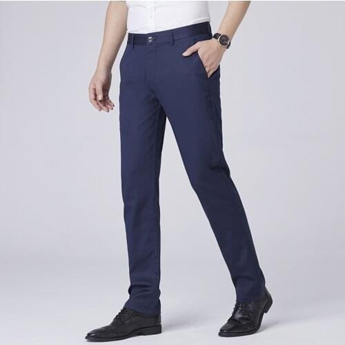 MRMT 2021 Brand Summer Mens Casual Trousers Size Thin Pants for Male Straight Tube Slim Fit Solid Color Trouser