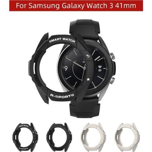 SIKAI 2021 Case For Samsung Galaxy Watch 3 41mm TPU Shell Protector Cover Band Strap Bracelet Charger for Galaxy Watch 3 41mm