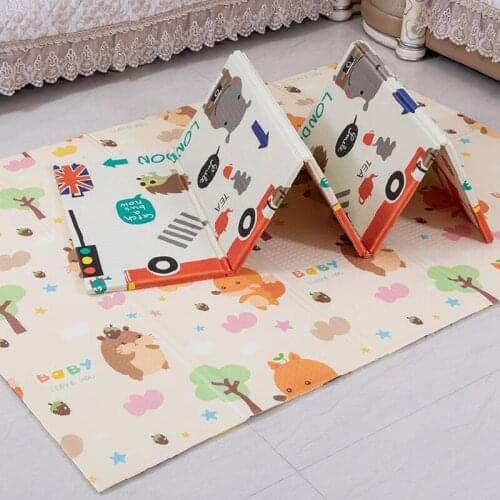 Baby Play Mat Child Carpet Bedroom Thick Foldable Toddlers Crawling Pad XPE Foam Waterproof Mats Educational Game Kids Rug